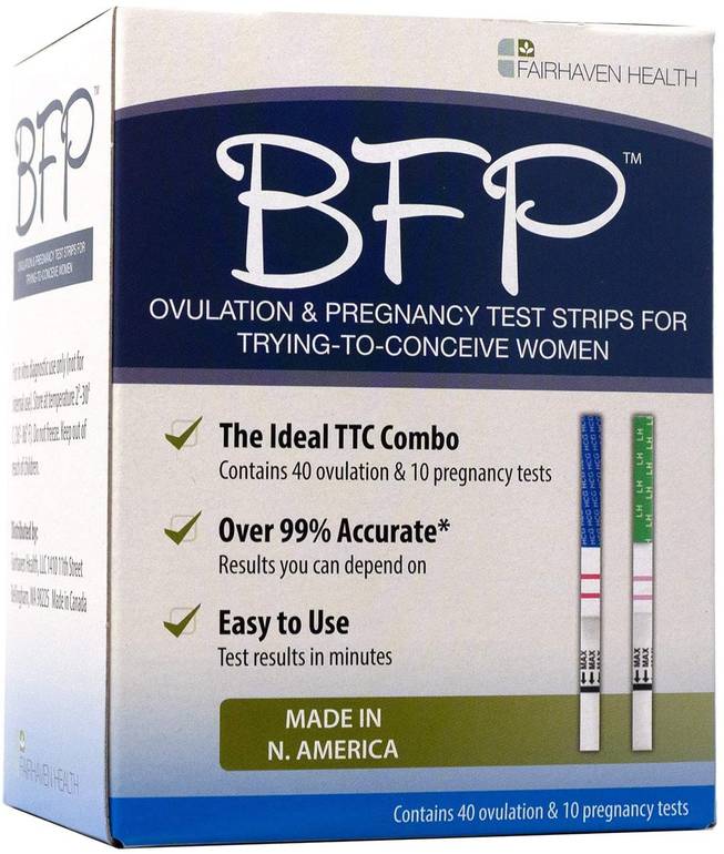  BFP شرائط منزلية لاختبار الحمل والإباضة- 40 شريط لكشف مستويات الإباضة و 10 أشرطة للحمل