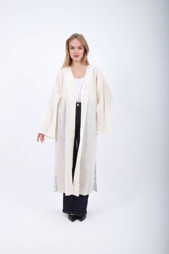 remium Embroidered Long Cardigan