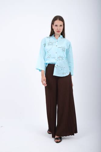 Embroidered Floral Shirt