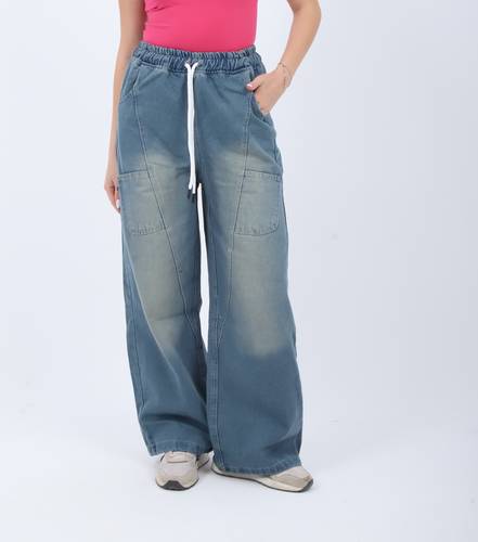 Utility Wide-Leg Jeans