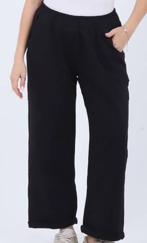 Soft-Touch Wide-Leg Sweatpants