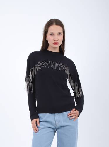 Rhinestone Fringe T-Shirt