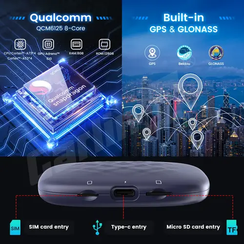 CarlinKit Ai Box CarPlay Android 13 QCM6125 Wireless CarPlay Android Auto Video Streaming Box لسيارة OEM 8G + 128G ثماني النواة OTA