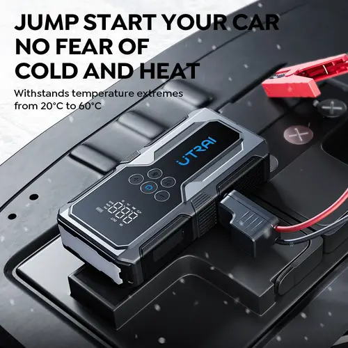 UTRAI 150PSI مضخة هواء بطارية محمولة, جهاز تشغيل السيارة (Jump Starter)