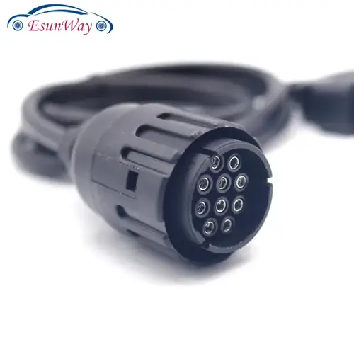 OBD 10Pin ذكر إلى OBD2 16Pin أنثى ل BMW ICOM A2 D كابل لسيارات BMW 10 دبوس دراجة نارية محول iCOM D التشخيص كابل