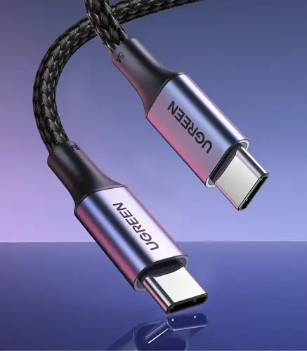 كابل شحن سريع من (USB-C الى USB-C) او لنقل البيانات من UGREEN