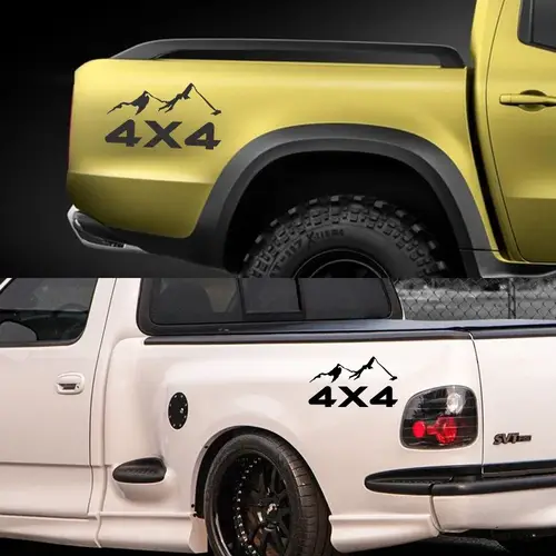 سيارة 4X4 الجبل ملصق شاحنة بيك اب الفينيل ديكور Deccal لفورد F150 تويوتا هايلكس ايسوزو Dmax دودج رام GWM شيفروليه سيلفرادو