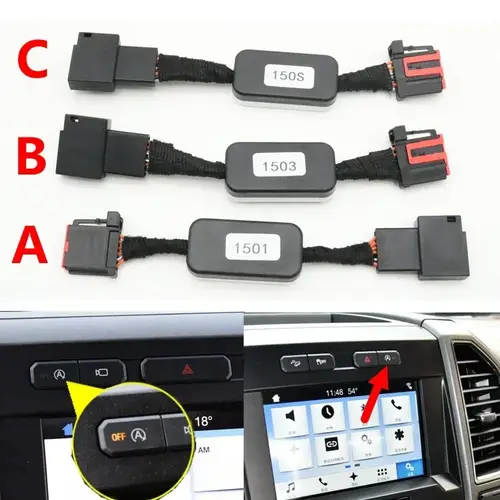 وحدة إلغاء نظام التشغيل والإيقاف التلقائي (Auto Start/Stop) لفورد F-150 موديلات 2015–2020 مع ذاكرة حفظ آخر إعداد، تركيب مباشر Plug & Play بدون برمجة أو تعديل  (غير شامل الضريبه)