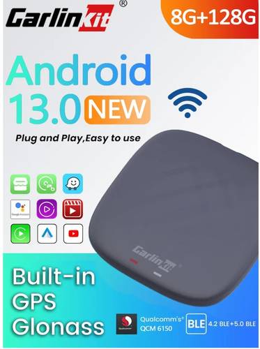 carlinkit حجم الرام 8 قيقا وسعه التخزين 128قيقا