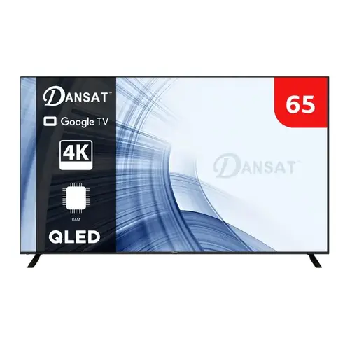  شاشة  دان 65بوصه سمارت كيوليد بدقة 4K بنظام تشغيل Google TV