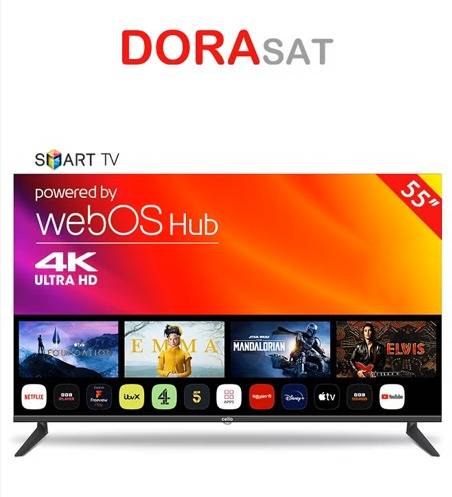 شاشة  دورا سات بشاشة ٥٥ بوصة -  4K -  Google TV