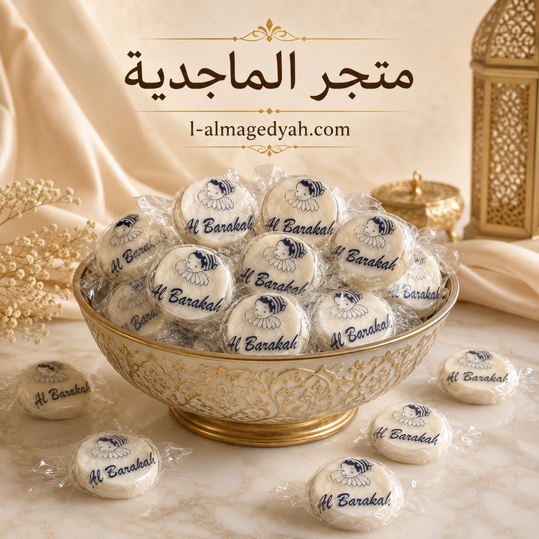 حلوى نعناع أبيض مغلف (البركة)200 جرام