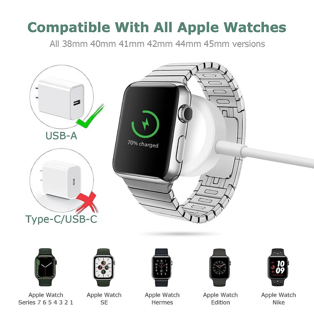 Charging Cable For Apple Watch (USB A)