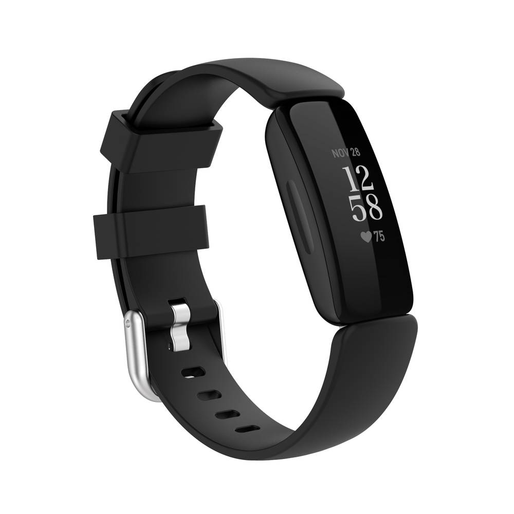 Classic Silicone Replacement Bands for Fitbit Inspire 2 Watch   Black