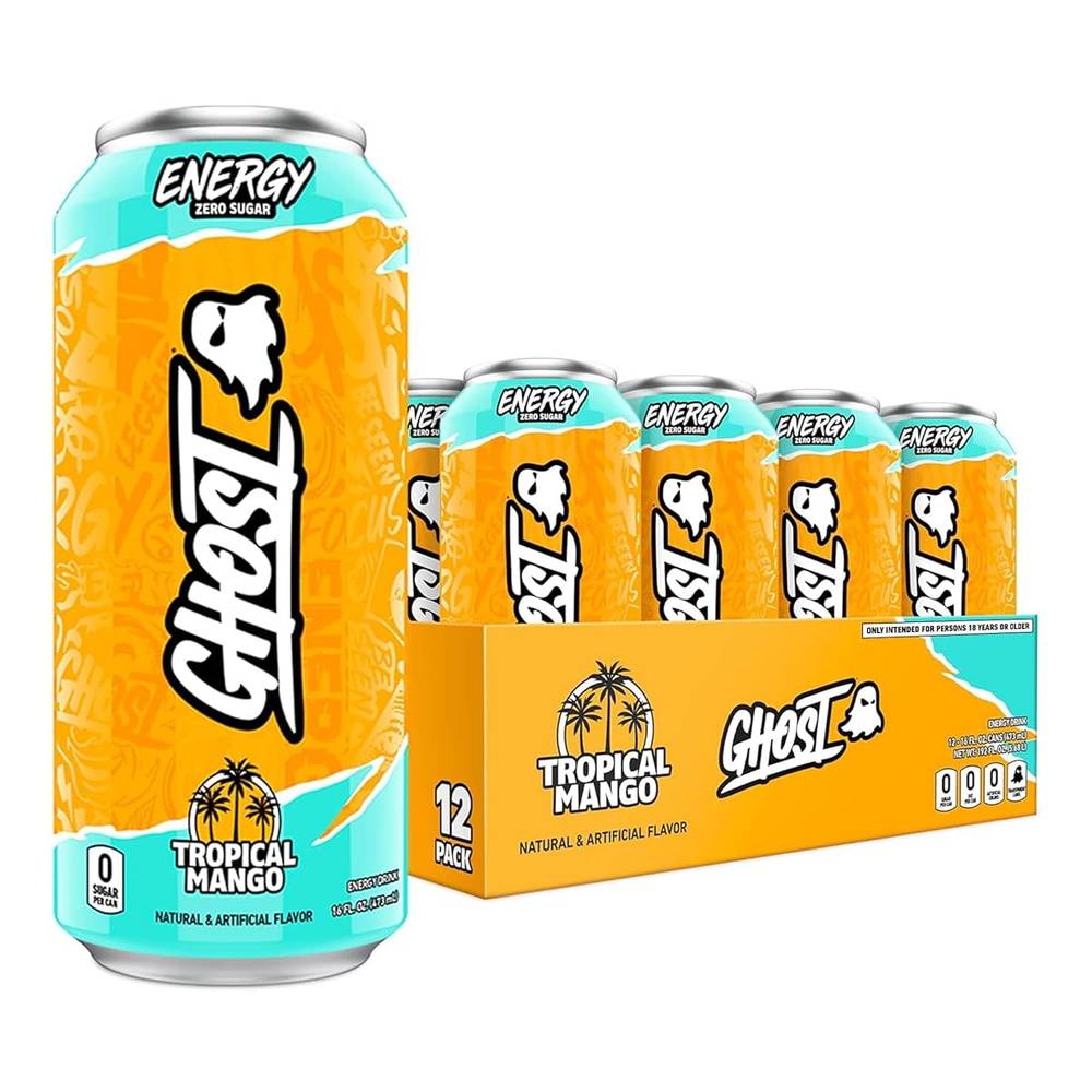  جوست - مشروب طاقة ماقبل التمرين (473 مل) - GHOST- Energy Drink Zero Sugars 