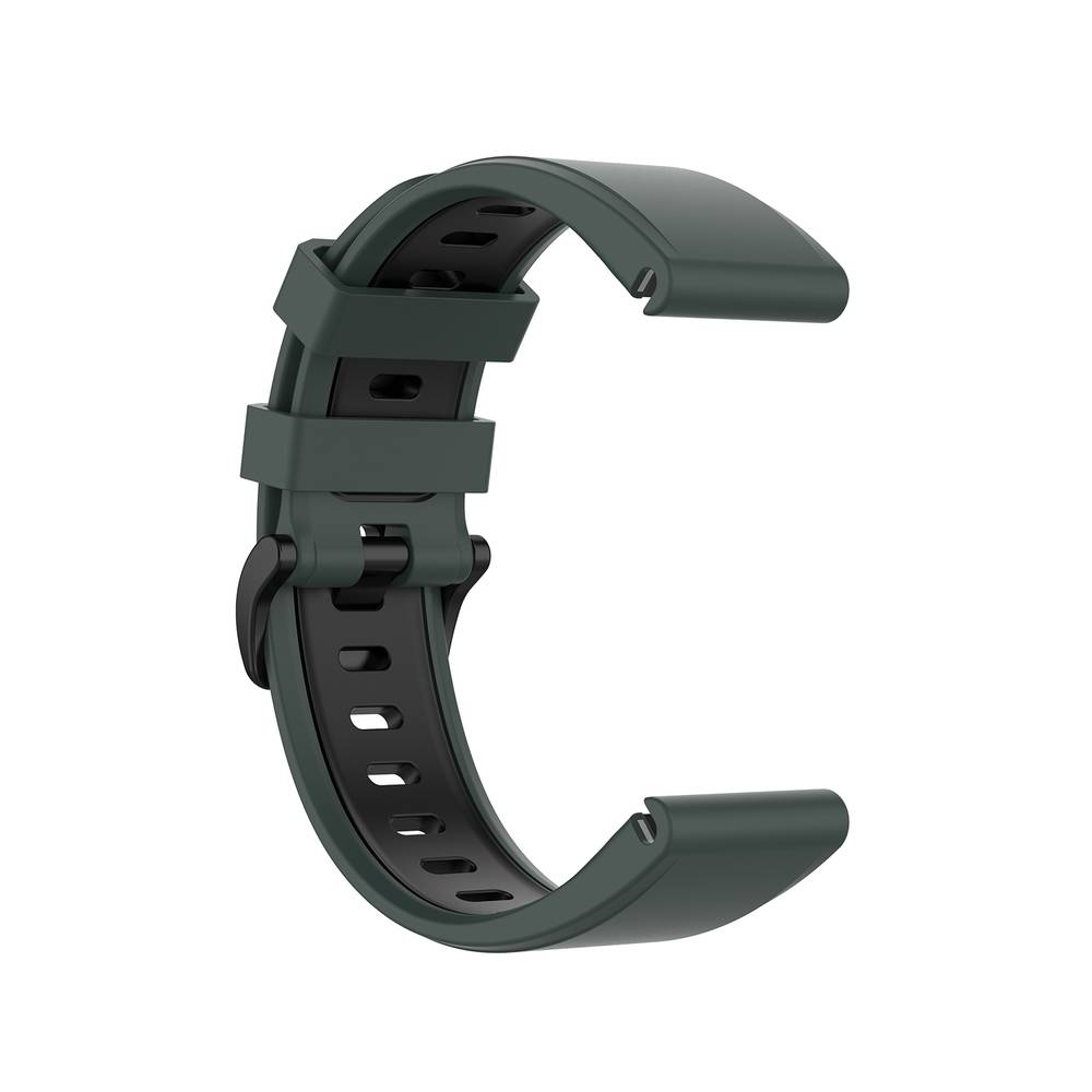Sport Replacement Band For Garmin Fenix / Instinct 2 /Descent Mk/ Foretrex / Enduro (26 MM)  Dark Green/Black