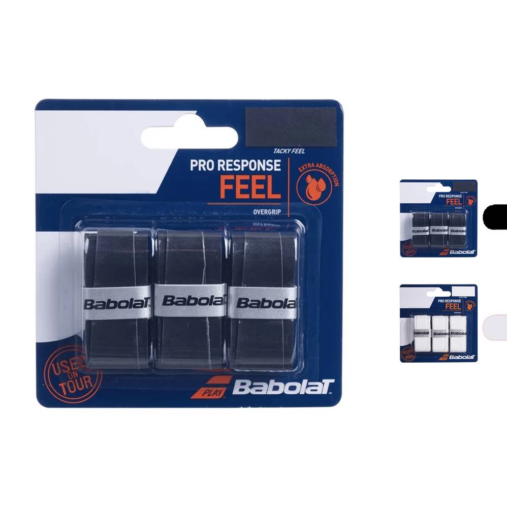 Babolat - Tennis/Padel Overgrip Pro Response Feel X3  Black