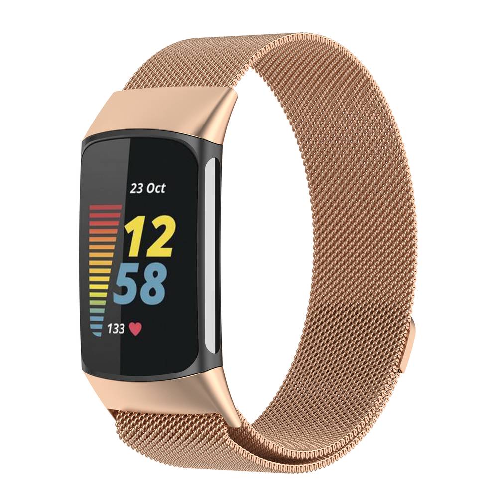 Stainless Steel Replacement Band For Fitbit Charge 5 / Charge 6 Watch  Grey