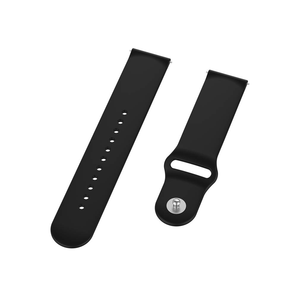 Silicon Clips Replacement Band for SoundPEATS Watch PRO 1 / Watch 2 / Watch 4 Watches  Black