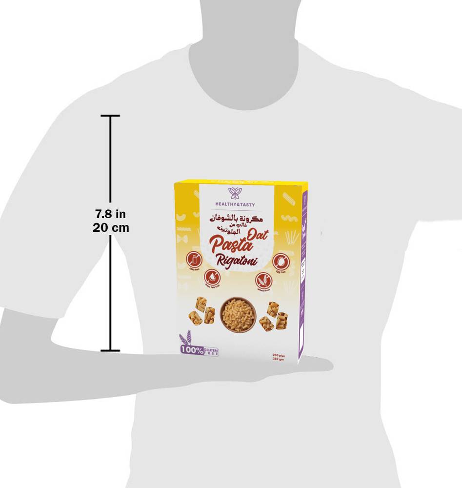 Healthy & Tasty - Oat Pasta Gluten Free (250g)  Rigatoni Pasta
