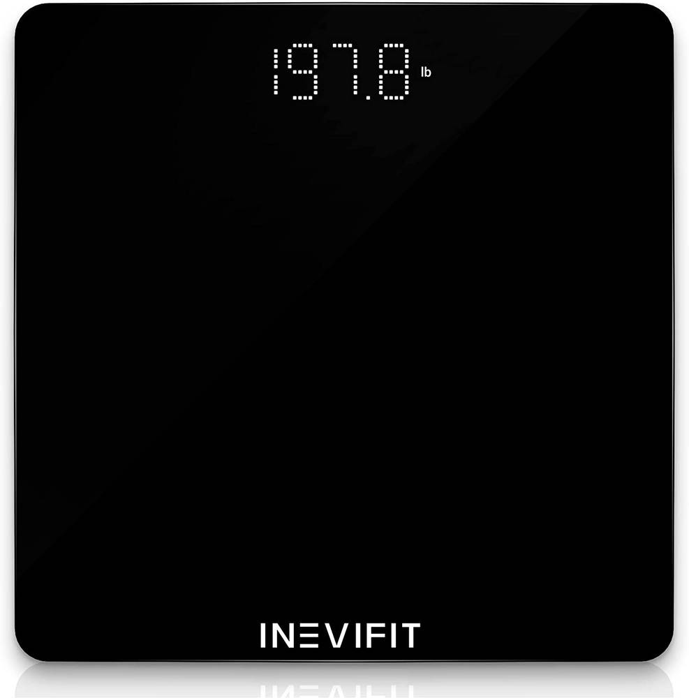 INEVIFIT Bathroom Scale (Open Box)  Black