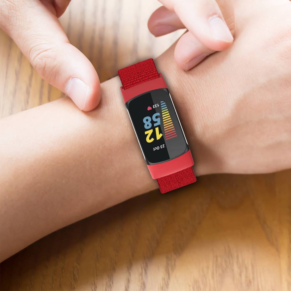 Nylon Replacement Band For Fitbit Charge 5 / Charge 6 Watch  Grey