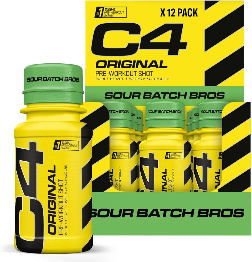  سيليكور - سي 4 شوت طاقة  قبل التمرين (12 علبة) - Cellucor C4 Original Pre Workout Shot  
