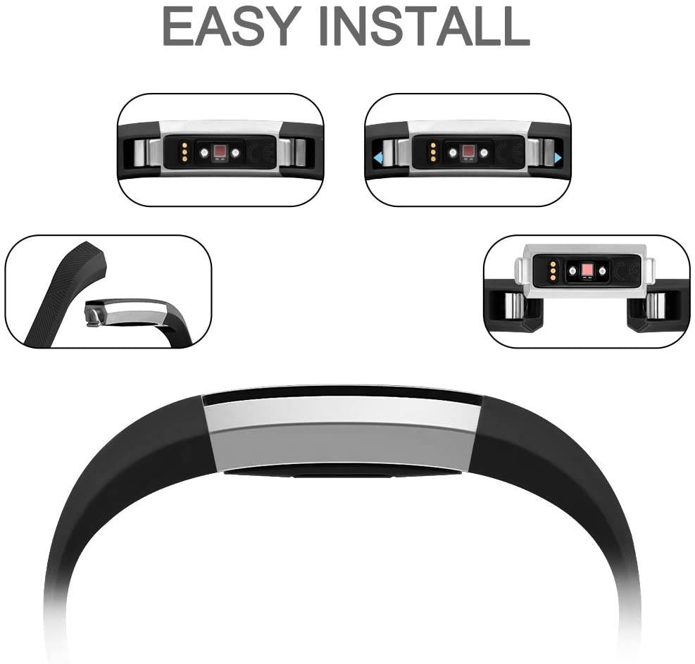 Silicon Classic Replacement Band for Fitbit Alta / Alta HR  Grey