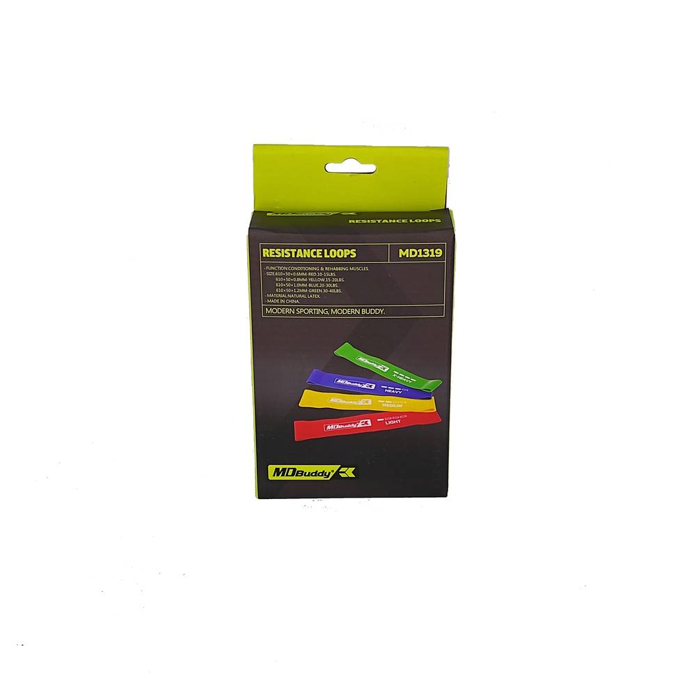 Set of Mini Loop Resistance Bands 4 levels