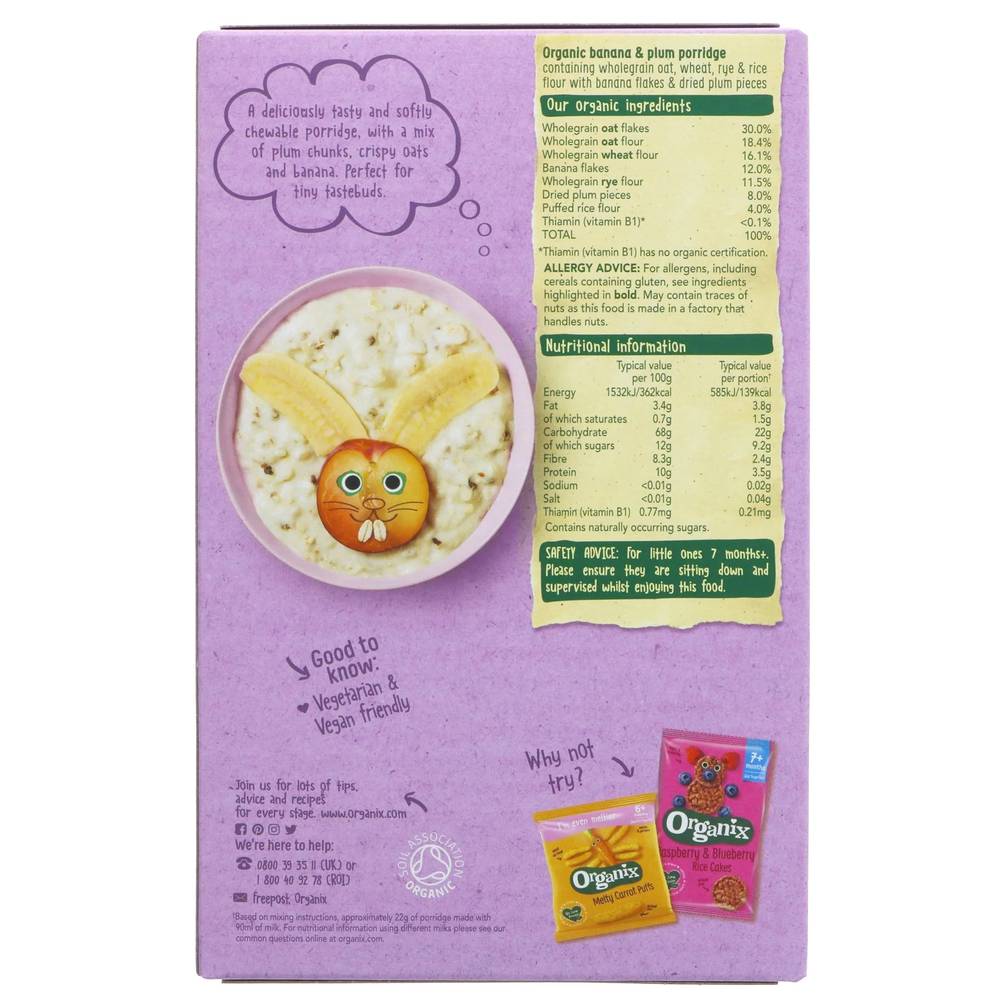 Organix - Organic Banana & Plum Porridge (7 months+، 4 Pack)