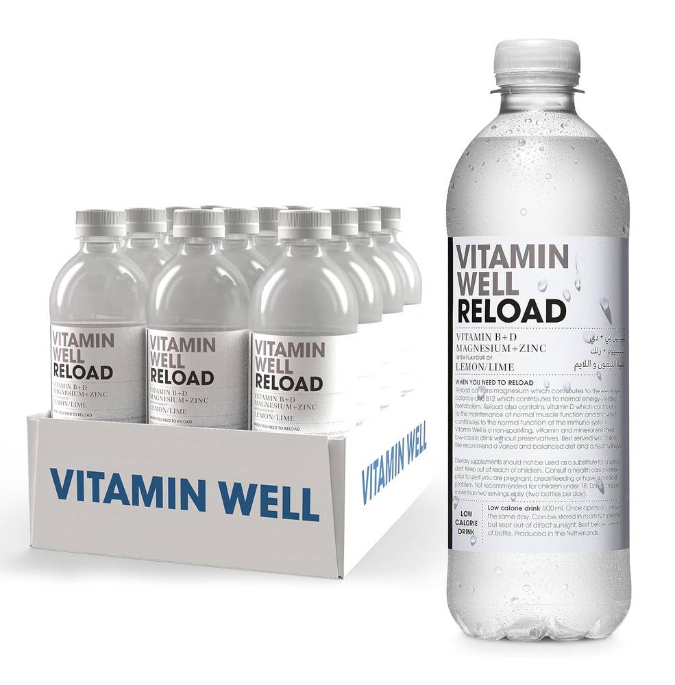  فيتامين ويل - مياه مكنهه بالفيتامينات والمعادن (12 حبة) - Vitamin Well Flavoured Water With Vitamins 