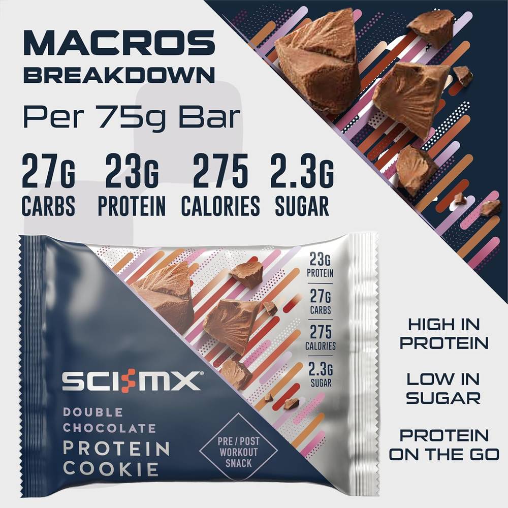 SCI-MX - High Protein Cookie (Box Of 12)  Chocolate Brownie