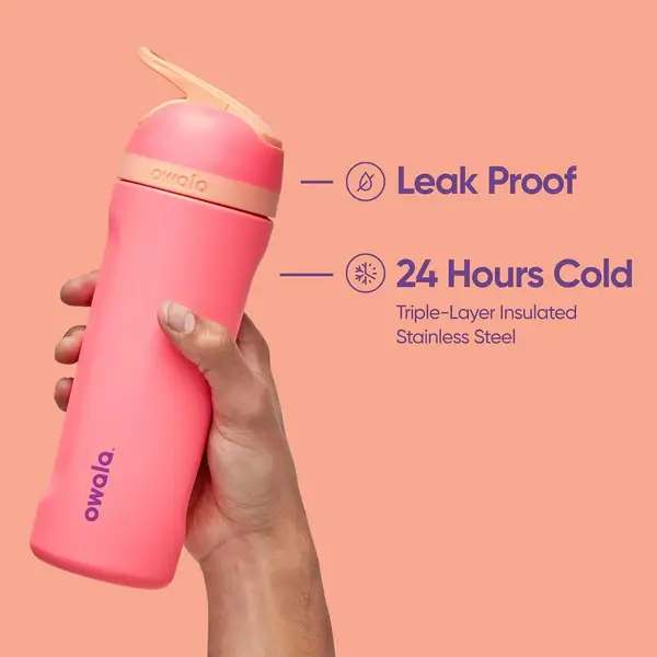Owala - Flip Insulated Stainless Steel Water Bottle With Built-in Straw (709 ml)
