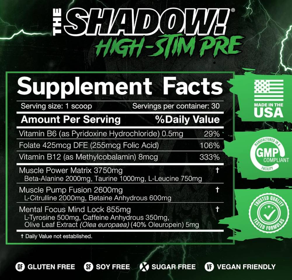  جي أن إكس سبورت - ذا شادو! ما قبل التمرين (270 جم) JNX Sports - The Shadow! Pre-Workout 