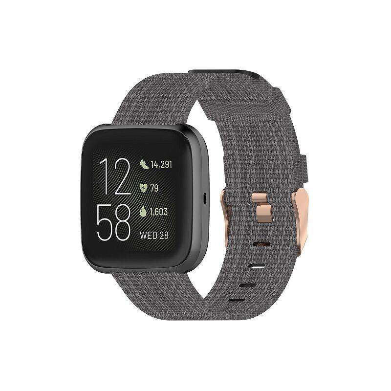 Woven Fabric Replacement Band for Fitbit Versa / Versa Lite / Versa 2 Watch  Purple