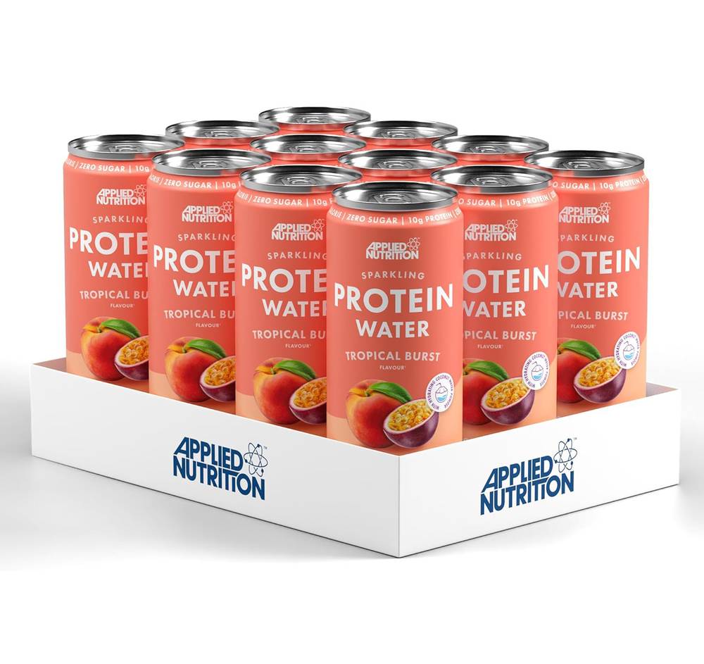  ابلايد نيوتريشن -  ماء بروتين فوار (12 علبة) - Applied Nutrition Sparkling Protein Water 