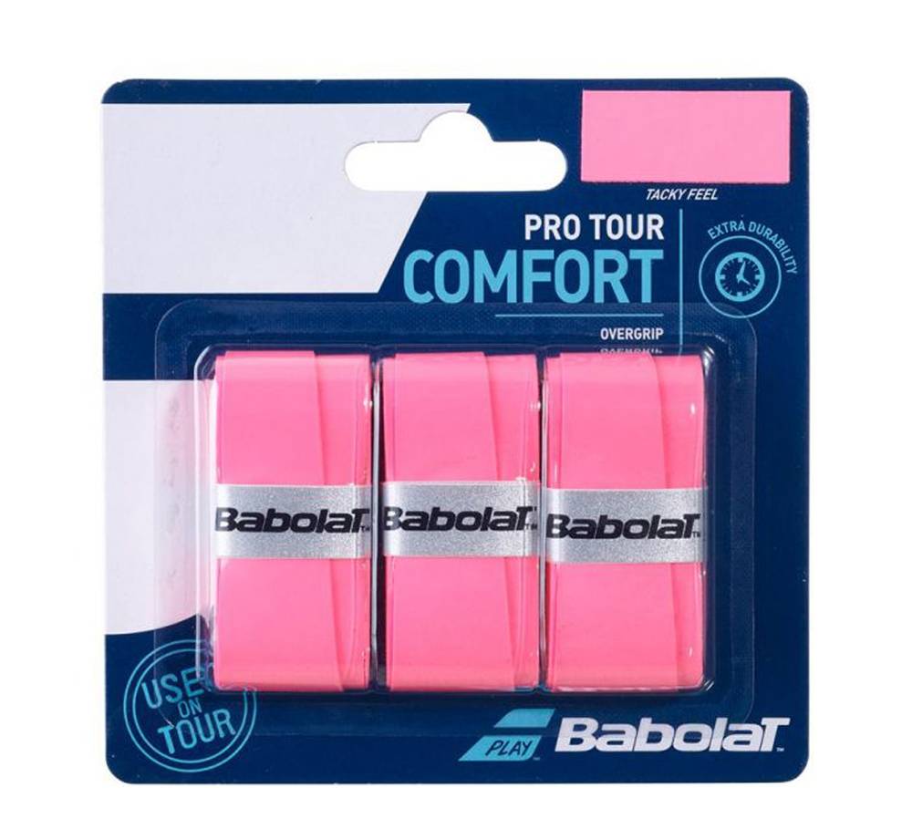 Babolat Overgrip Tennis/Padel PRO TOUR COMFORT X3  Pink