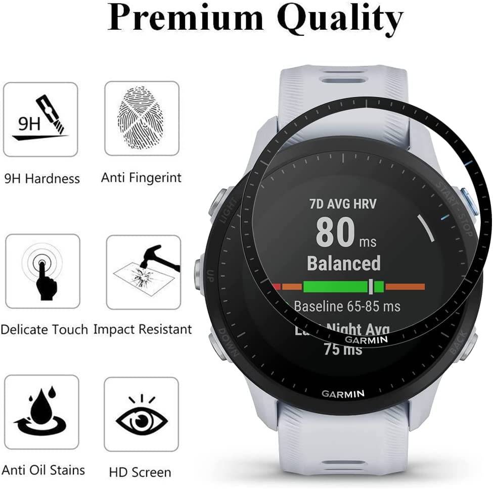 4 Pieces - 3D Screen Protector For Garmin Forerunner 955 / Forerunner 965