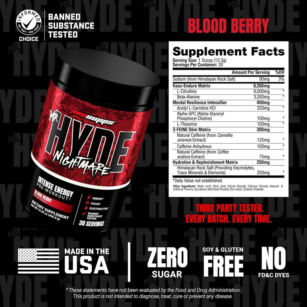  ProSupps - Hyde Nightmare Pre-Workout 