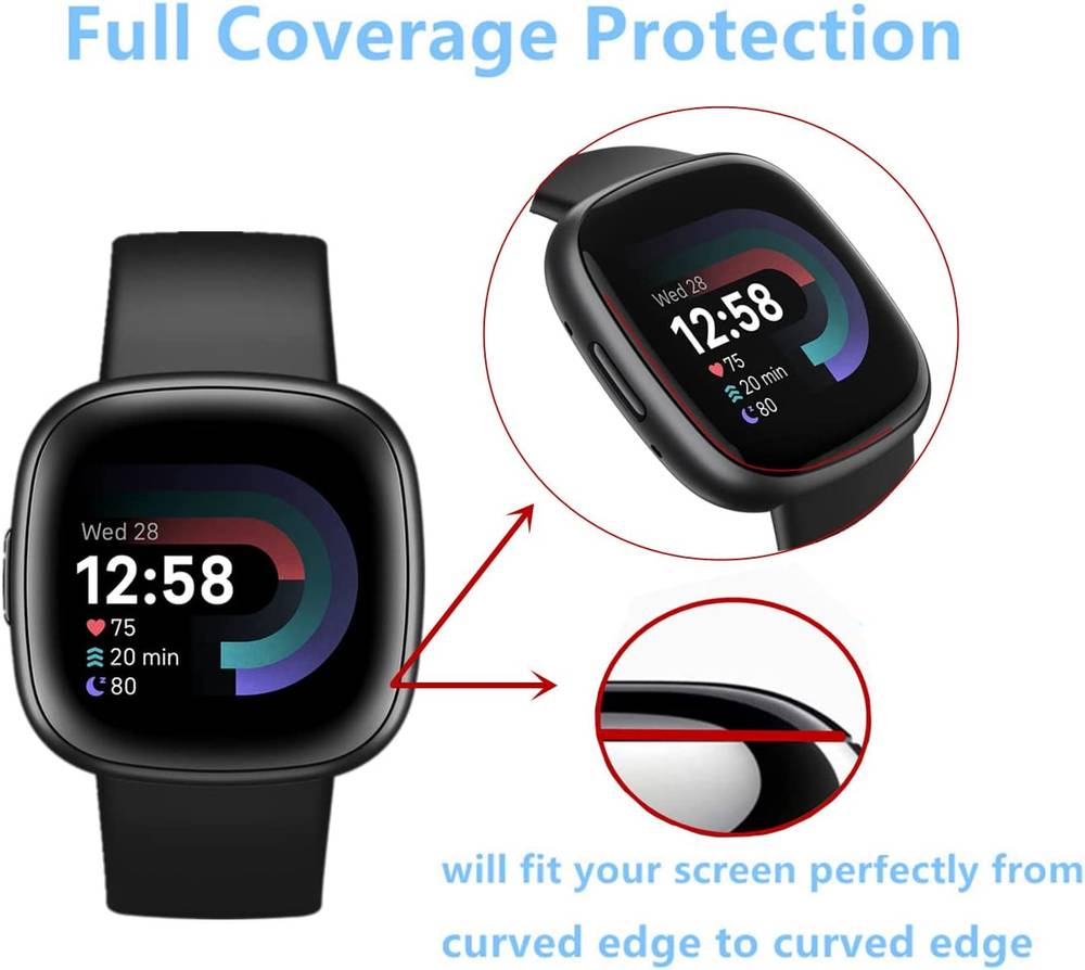4 pcs 3D Screen protector For Fitbit Versa 4/Fitbit Sense 2