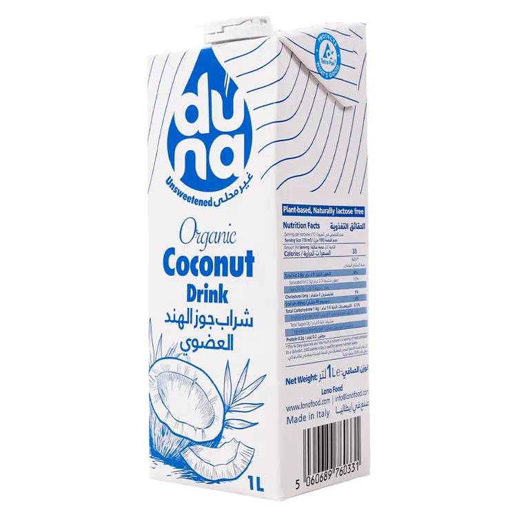  دنا - حليب عضوي غير محلى (1 لتر) - Duna Organic Drink Unsweetened 