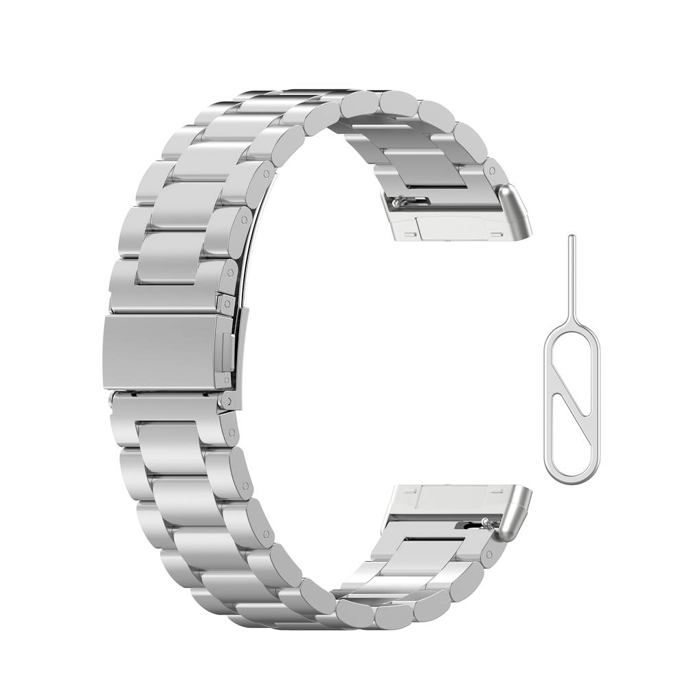 Metal Replacement Bands for Fitbit Versa 3/ Fitbit Sense Watches  Silver