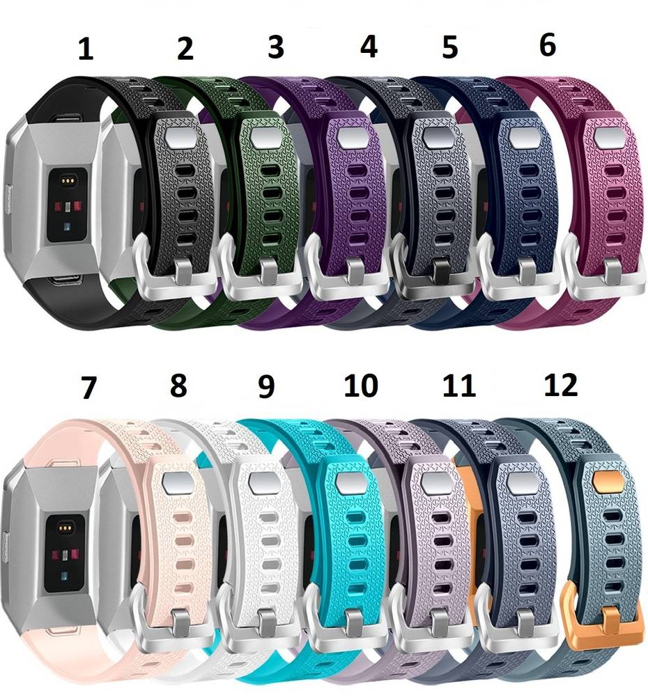Replacement Band for Fitbit ionic, Silicon Type  Charcoal