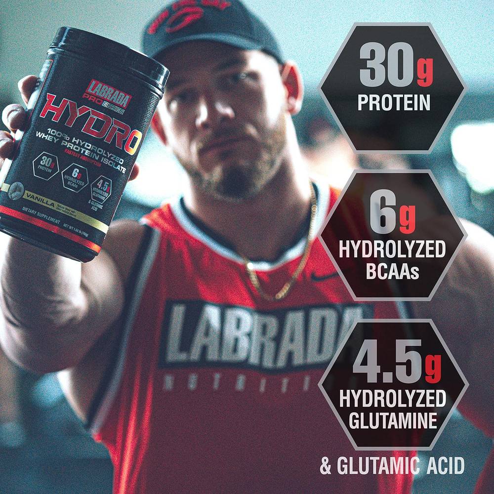Labrada Pro Series - Hydro 100% Pure Hydrolyzed Whey Protein Isolate  Vanilla