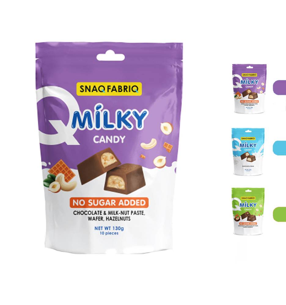 SNAQ FABRIQ - Milky Candy Chocolate (130g)  Chocolate Milk-Nut Paste