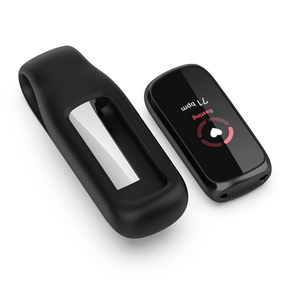 Silicone Clip Holder For Fitbit Luxe , (Pack of 2)  Red / lavendor