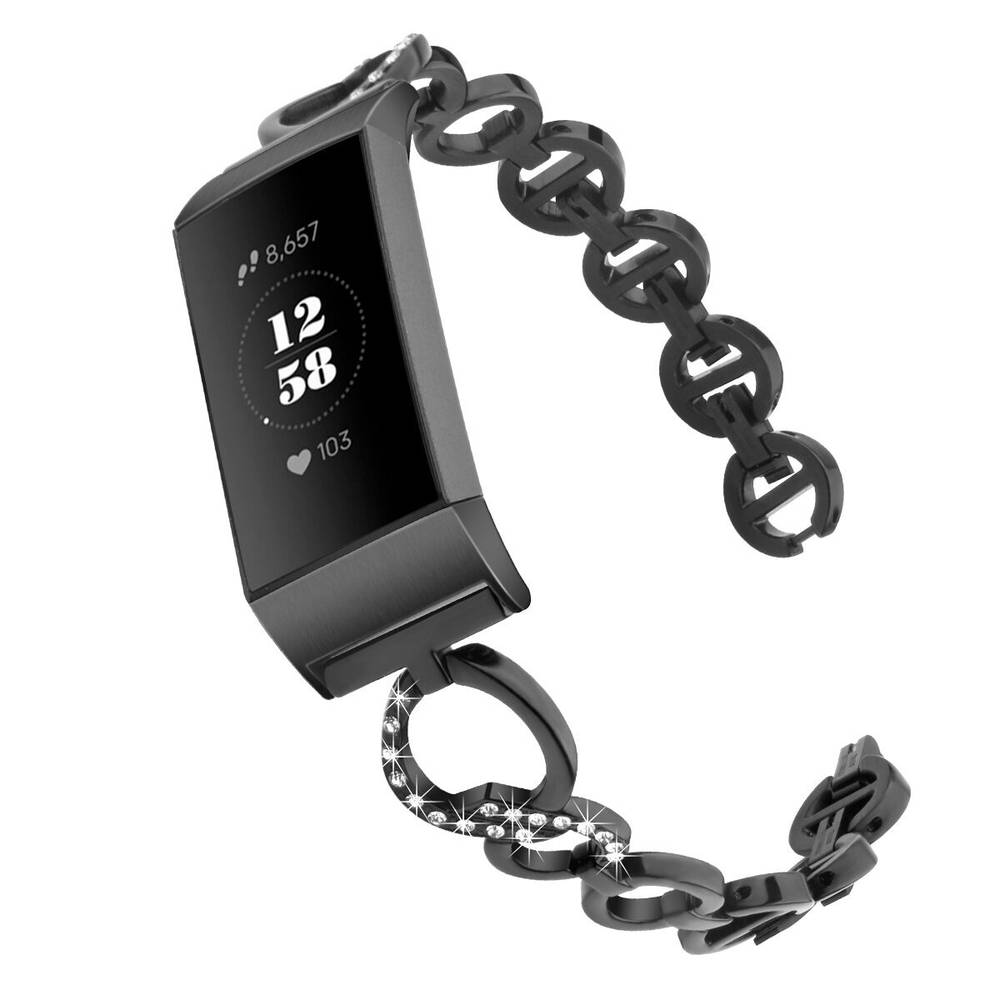 Metal Replacement Bands for Fitbit Charge 3 / Charge 4  Rose Gold