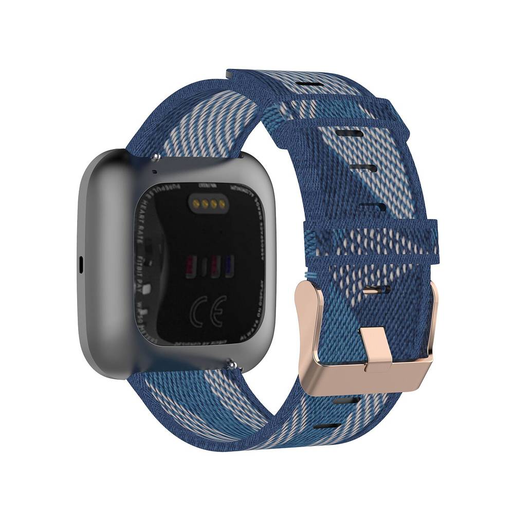 Woven Fabric Replacement Band for Fitbit Versa / Versa Lite / Versa 2 Watch  Purple