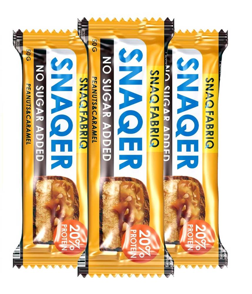  SNAQ FABRIQ - Snaqer Glazed Protein Bar (Pack of 3) 