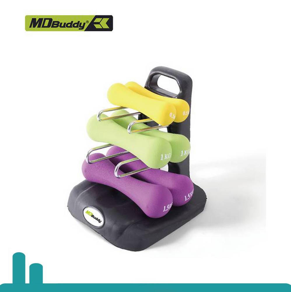 Set of 3 pairs of weights/dumbbells